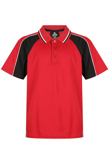PANORAMA KIDS POLOS - RED/BLK/WHT