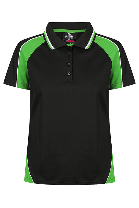 PANORAMA LADY POLOS - BLK/GRN/WHT