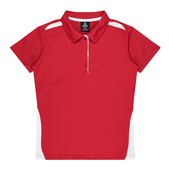 PATERSON LADY POLOS - RED/WHT