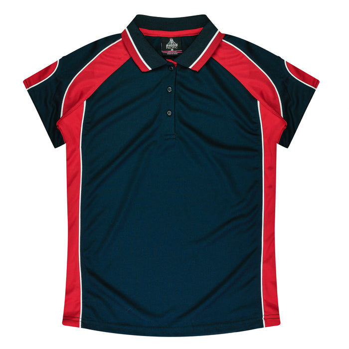 MURRAY LADY POLOS - NAVY/RED