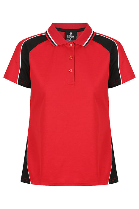 PANORAMA LADY POLOS - RED/BLK/WHT