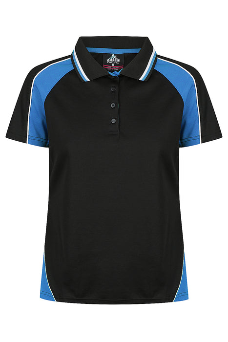 PANORAMA LADY POLOS - BLK/ROY/WHT