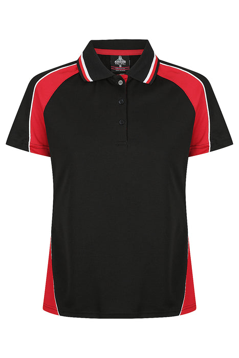 PANORAMA LADY POLOS - BLK/RED/WHT