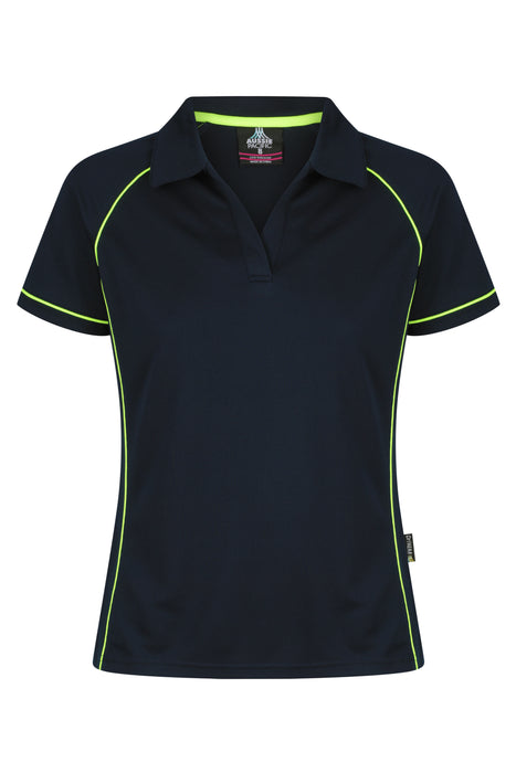 ENDEAVOUR LADY POLOS - NAVY/GREEN