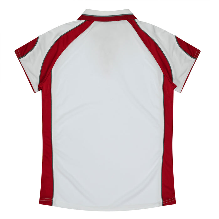 MURRAY LADY POLOS - WHITE/RED