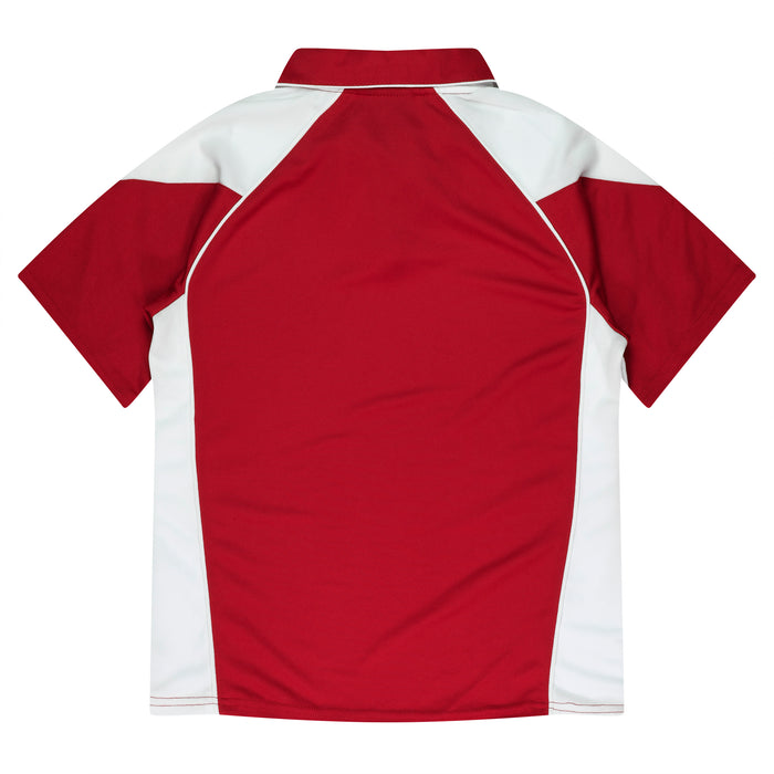 PREMIER LADY POLOS - RED/WHITE