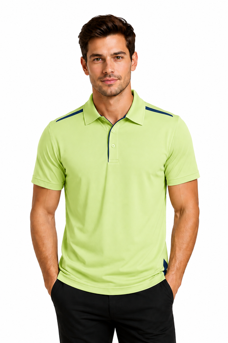 PATERSON DELETED POLO M - SAGE/NAVY