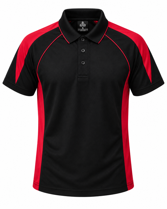 PREMIER DELETED POLO M - BLACK/RED