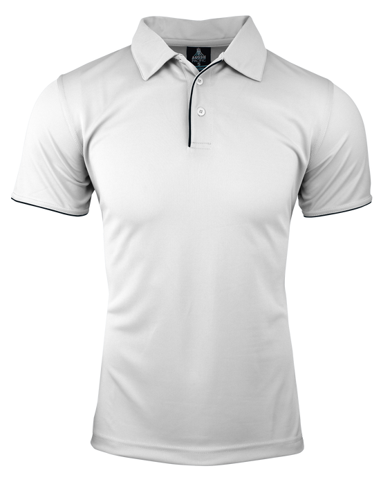 YARRA DELETED POLO M - WHITE/NAVY