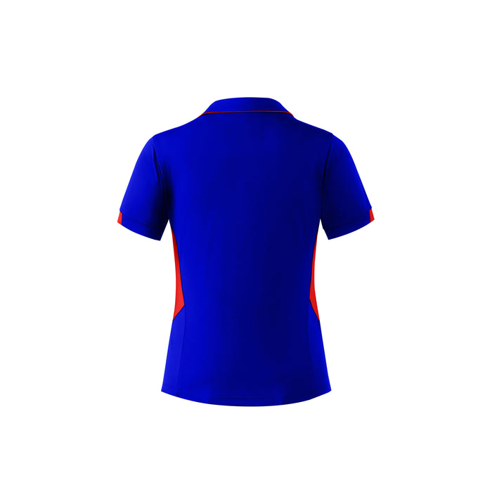 TASMAN LADY POLOS - ROYAL/RED