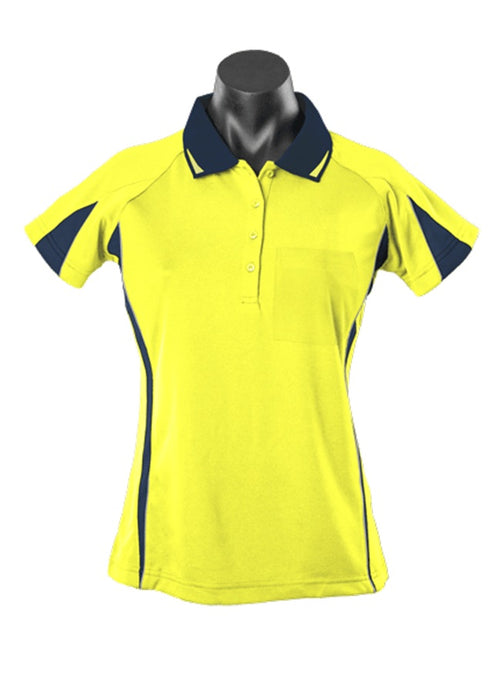 EUREKA DELETED POLO L - YELLOW/NAVY