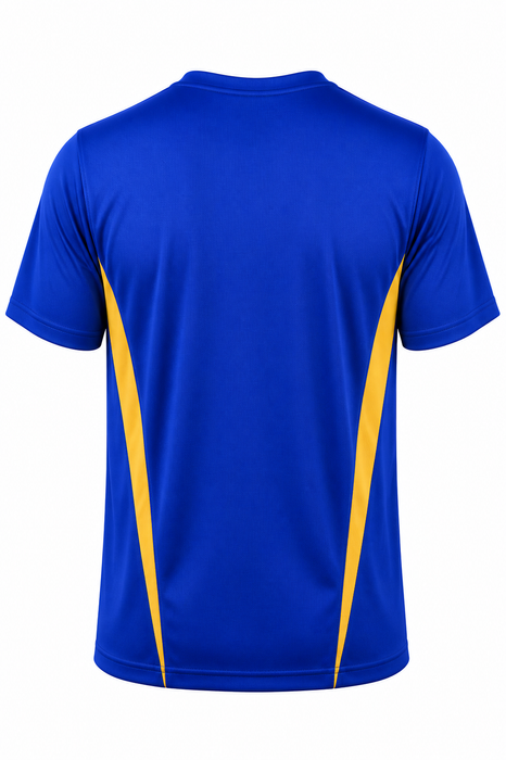 EUREKA DELETED TEE M - ROYAL/GOLD