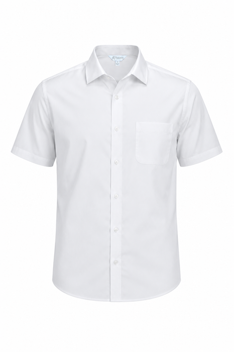 KINGSWOOD MENS SHIRT SHORT SLEEVE - WHITE