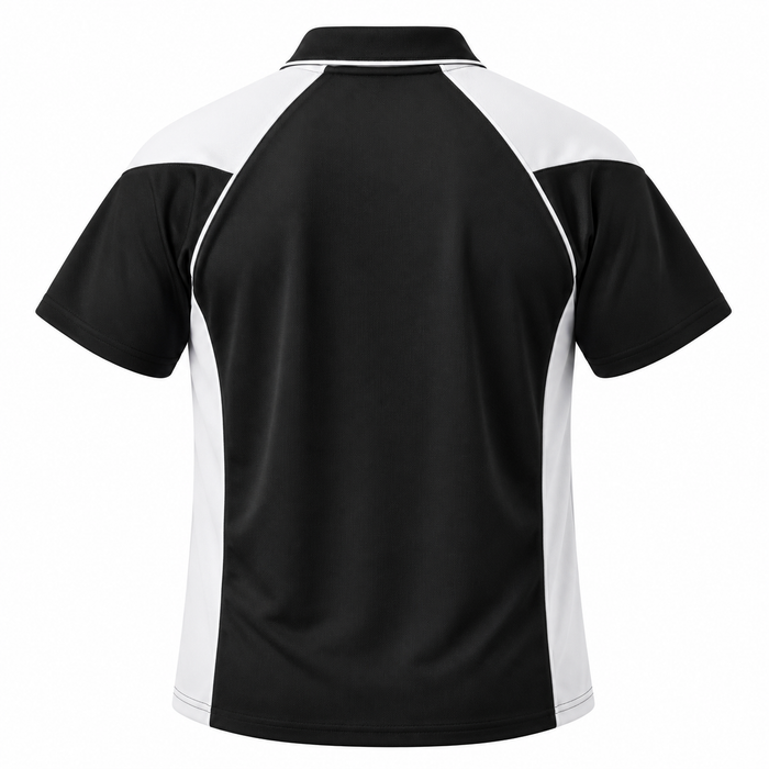 PREMIER DELETED POLO M - BLACK/WHITE