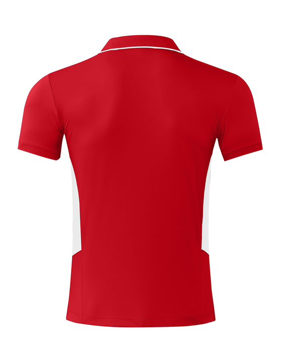 TASMAN MENS POLOS - RED/WHITE