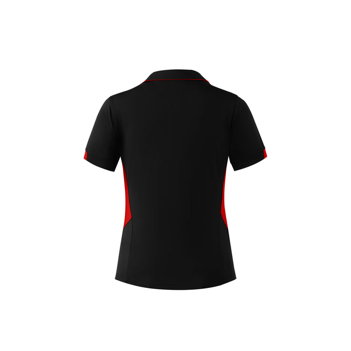 TASMAN LADY POLOS - BLACK/RED