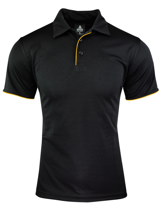 YARRA DELETED POLO M - BLACK/GOLD