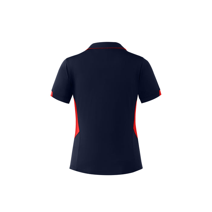 TASMAN LADY POLOS - NAVY/RED