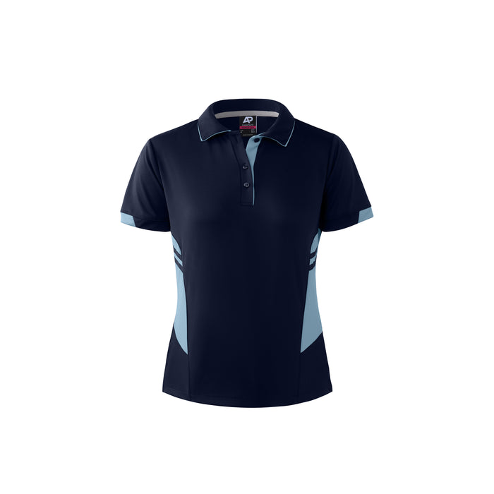 TASMAN LADY POLOS - NAVY/SKY
