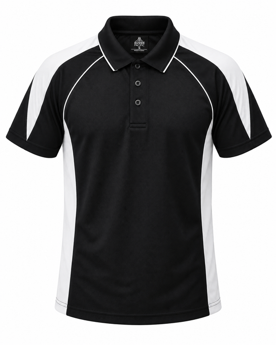 PREMIER DELETED POLO M - BLACK/WHITE