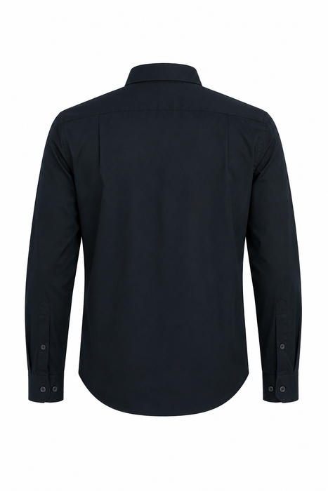 KINGSWOOD MENS SHIRT LONG SLEEVE - BLACK