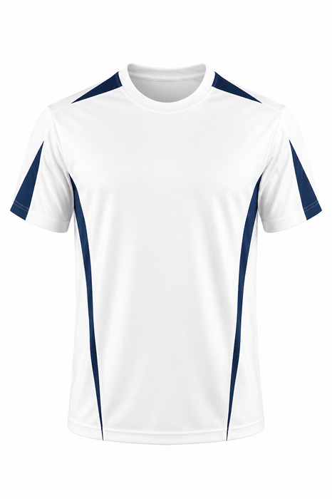 EUREKA DELETED TEE K - WHITE/NAVY