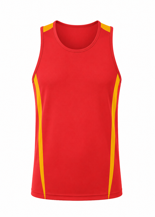EUREKA DELETED SINGLET M - RED/GOLD