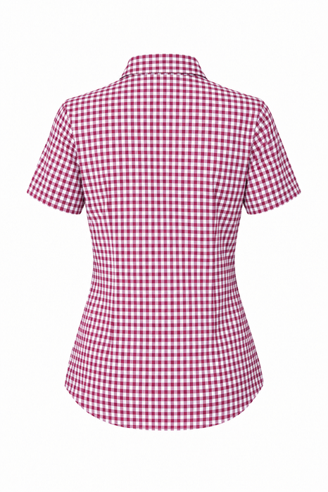 BRIGHTON LADY SHIRT SHORT SLEEVE - RED/WHITE