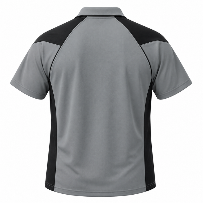 PREMIER DELETED POLO M - ASH/BLACK