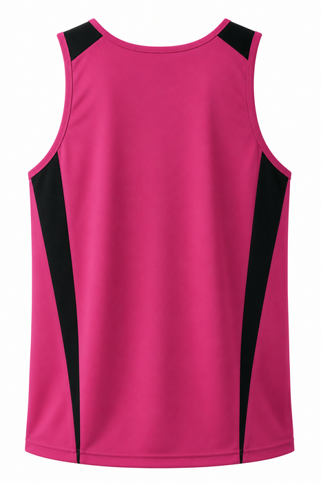 EUREKA MENS SINGLETS - H/PINK/BLACK