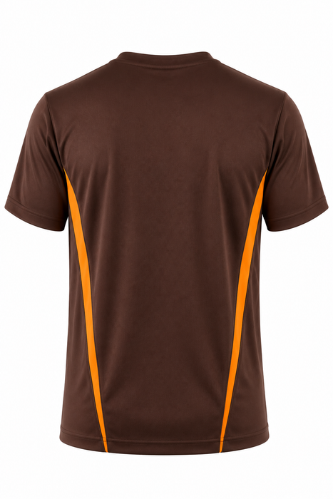 EUREKA DELETED TEE M - CHOC/GOLD