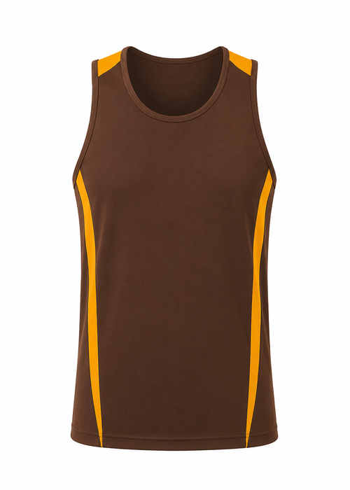 EUREKA DELETED SINGLET M - CHOC/GOLD
