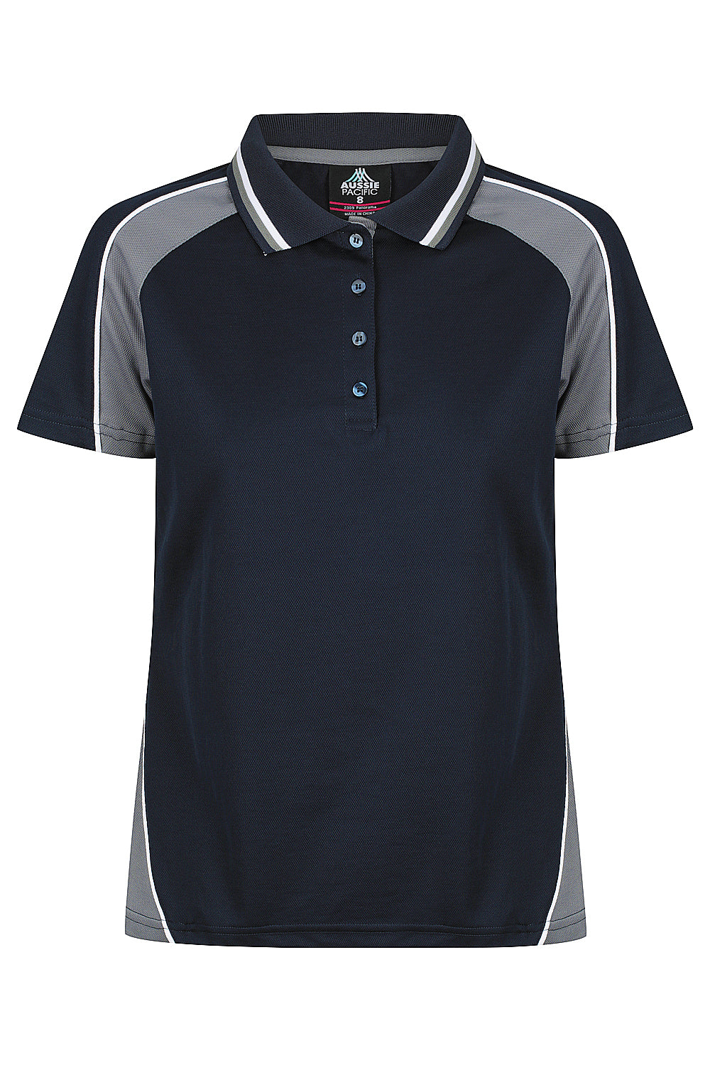 PANORAMA LADY POLOS - BLACK/WHITE/ASHE main image 0