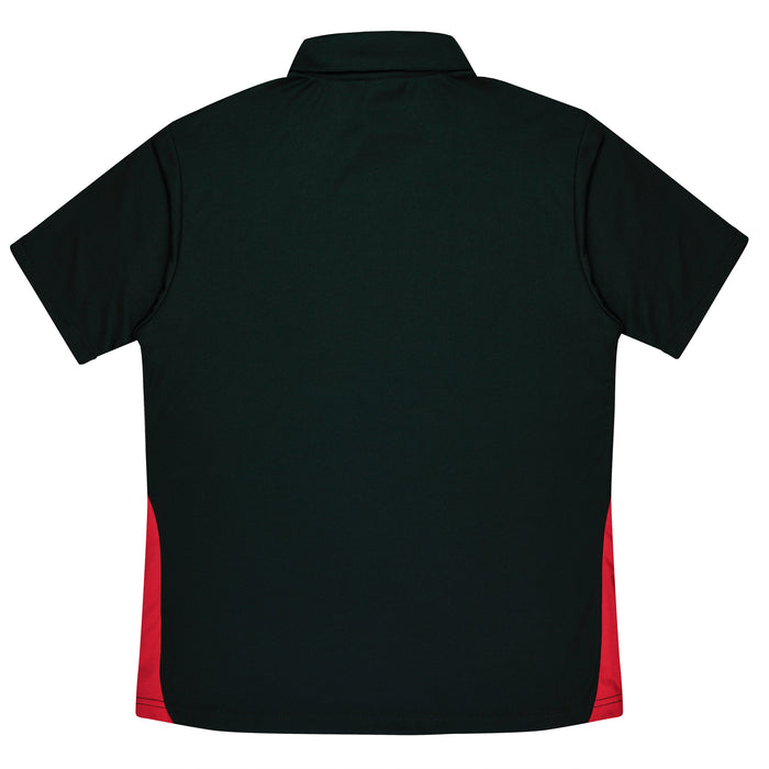 PATERSON MENS POLOS - BLK/RED