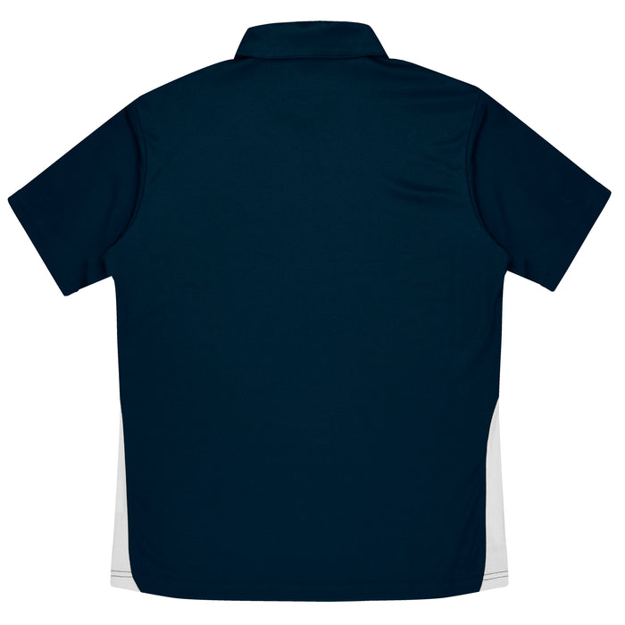 PATERSON MENS POLOS - NAVY/WHT