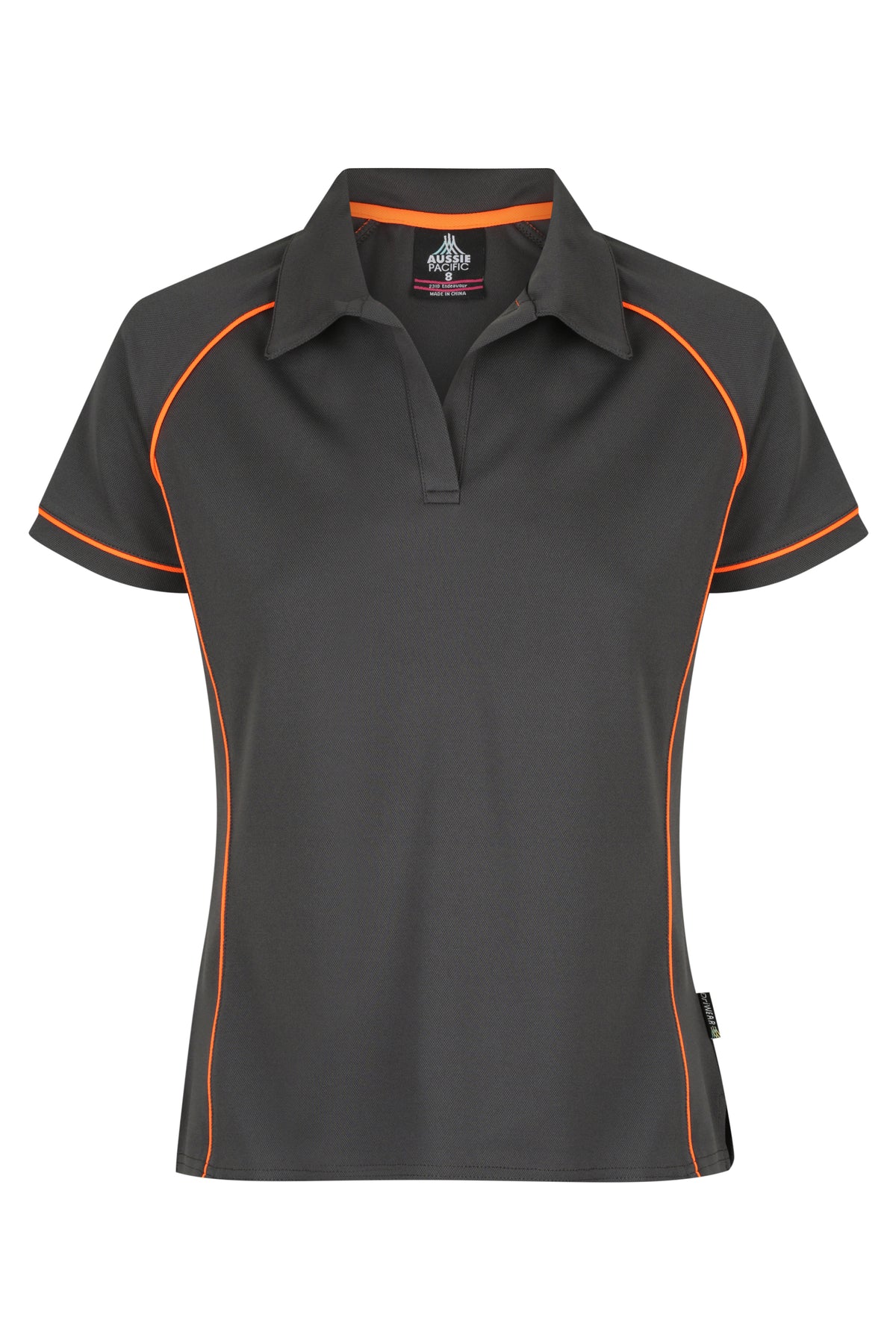 PATERSON LADY POLOS - BLACK/ORANGE main image 0