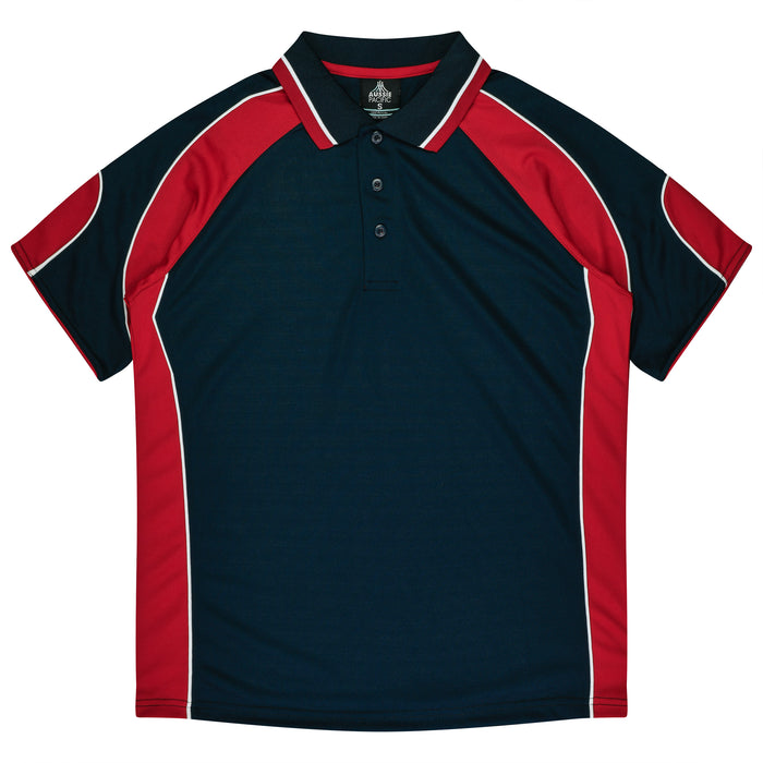 MURRAY MENS POLOS - NAVY/RED
